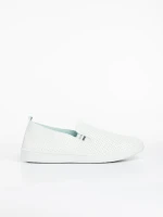 Pantofi sport barbati albi cu gri din piele ecologica Amias