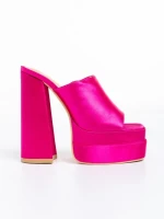 Papuci dama fucsia din material textil Trista