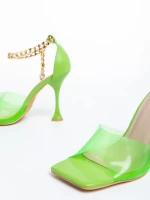 Sandale dama verzi din material sintetic Alita