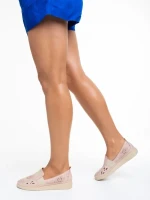 Pantofi dama roz din piele naturala Robertina