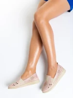 Pantofi dama roz din piele naturala Robertina