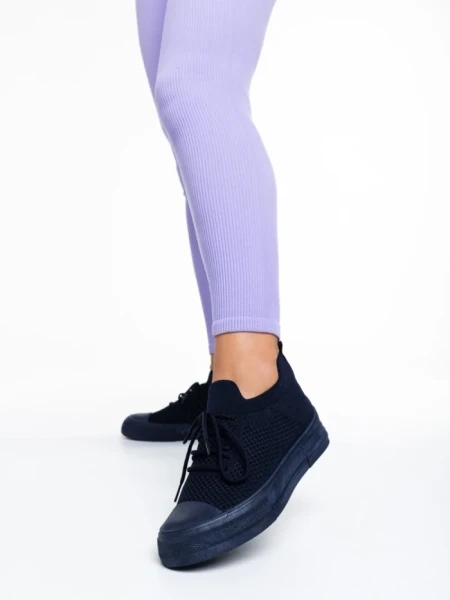 Tenisi dama navy din material textil Elexia