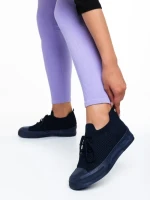 Tenisi dama navy din material textil Elexia