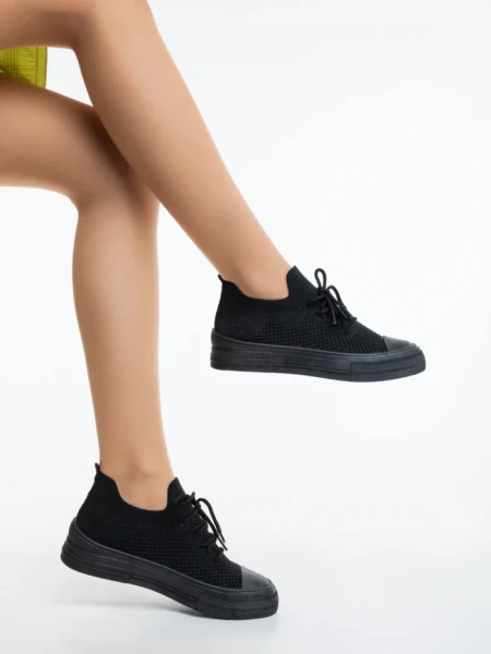 Tenisi dama negri din material textil Elexia