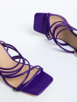 Sandale dama mov din piele ecologica Scottie