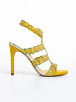 Sandale dama galbene din material sintetic Tatum