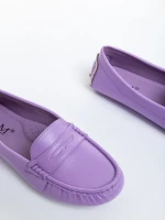 Mocasini dama mov din piele ecologica lacuita Dortha