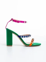 Sandale dama verzi din material textil Bexley