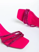 Sandale dama fucsia din piele ecologica Brittany