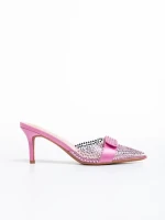 Papuci dama mov din piele ecologica si material sintetic Rosalee