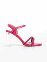 Sandale dama fucsia din piele ecologica Brendia