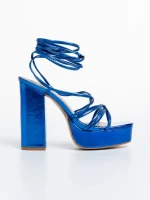 Sandale dama albastre din piele ecologica Dimitra