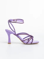Sandale dama mov din material textil Vada