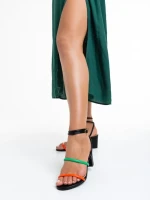 Sandale dama negre din piele ecologica Malayah