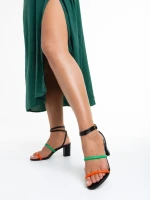 Sandale dama negre din piele ecologica Malayah