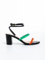 Sandale dama negre din piele ecologica Malayah