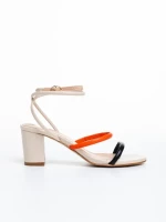 Sandale dama bej din piele ecologica Malayah