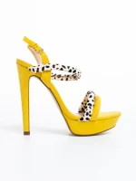 Sandale dama negre din piele ecologica Ralene