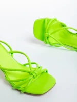 Sandale dama verzi din piele ecologica Blasa