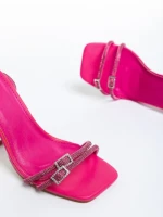 Sandale dama fucsia din piele ecologica Edelmira