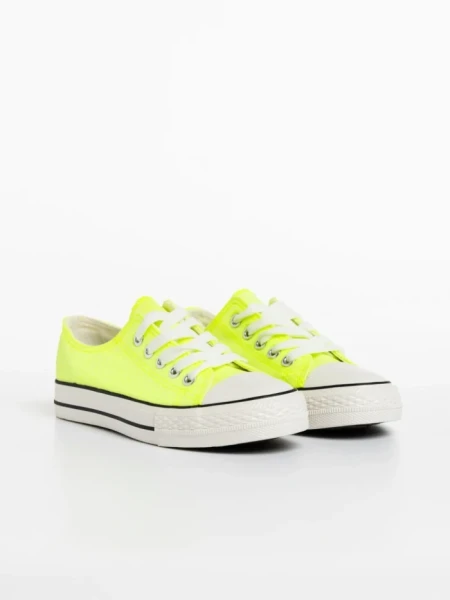 Tenisi copii galbeni din material textil Sayla