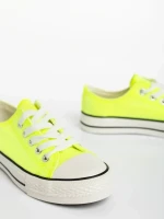 Tenisi copii galbeni din material textil Sayla