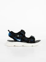 Sandale copii negre din material textil Piero