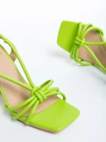 Sandale dama verzi din piele ecologica Lakira