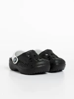 Papuci copii negri cu alb din material sintetic Lexani