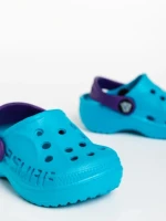 Papuci copii albastri cu mov din material sintetic Lexani