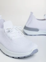 Pantofi sport barbati albi din material textil Lucius