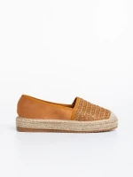 Espadrile dama camel din material textil Sandria