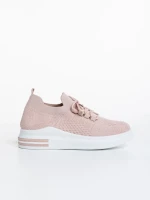 Pantofi sport dama roz din material textil Sumaya