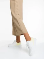 Pantofi sport dama albi cu galben din piele ecologia Sameria