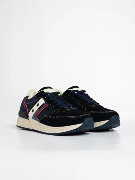 Pantofi sport barbati albastri din material textil Hernan