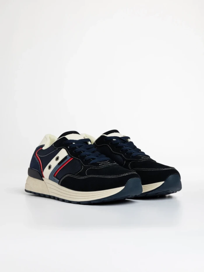 Pantofi sport barbati albastri din material textil Hernan