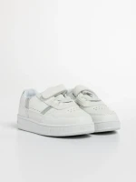 Pantofi sport copii albi din piele ecologica Navi