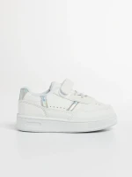 Pantofi sport copii albi din piele ecologica Navi