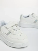 Pantofi sport copii albi din piele ecologica Navi