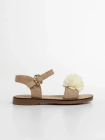 Sandale copii aurii din piele ecologica Ronita
