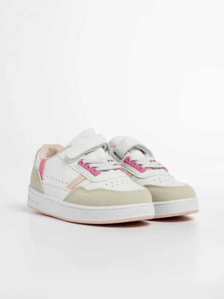 Pantofi sport copii roz din piele ecologica Camia