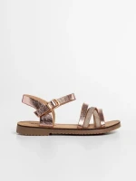 Sandale copii roz din piele ecologica Reneta