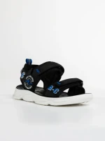 Sandale copii negre cu albastru din matrial textil Tadeo