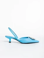 Pantofi dama albastre din piele ecologica Salinda