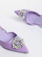 Pantofi dama mov din piele ecologica Salinda