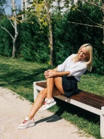 Pantofi sport dama albi cu auriu din piele ecologica Samya