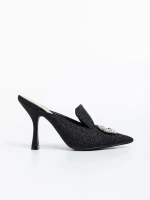 Saboti dama negri din material textil Kalyna