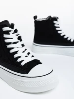 Tenisi dama negri din material textil Yustina