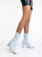 Cizme dama albastre din material textil Annelies