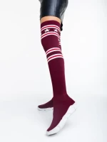 Pantofi sport dama grena din material textil Alisa